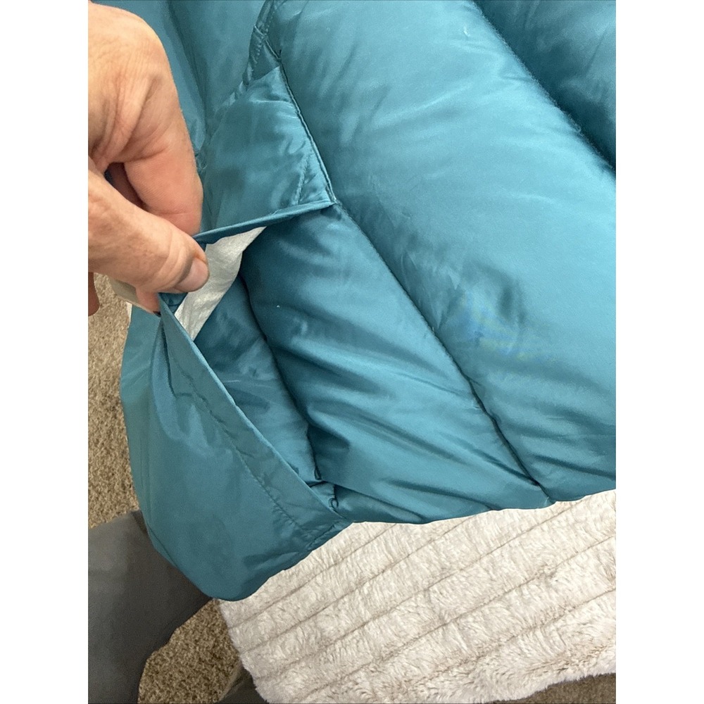 REI Women Vintage Fall 1989 L Green Nylon Goose Down Puffer Vest Utility HD Warm - Picture 6 of 11